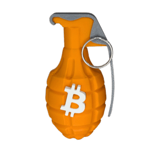 Bitcoin Grenade 3D Printed Stash Container