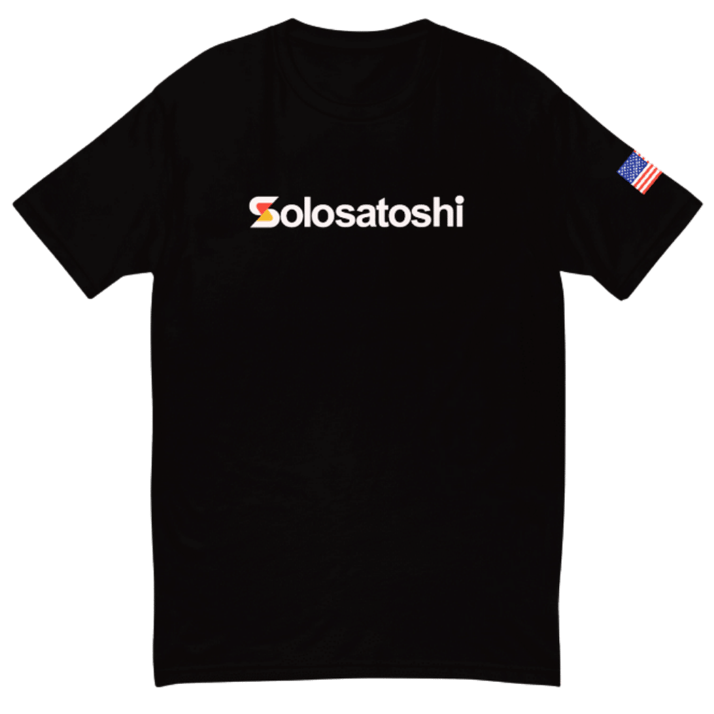 Solo Satoshi T-Shirt with American Flag