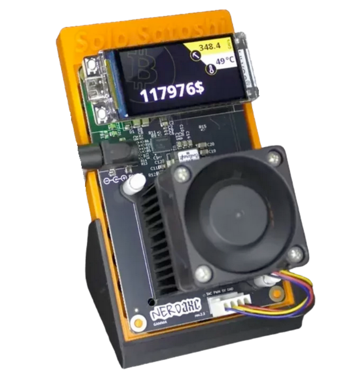 Nerdaxe Gamma Bitcoin Solo Miner (Revision 2.3 Model)