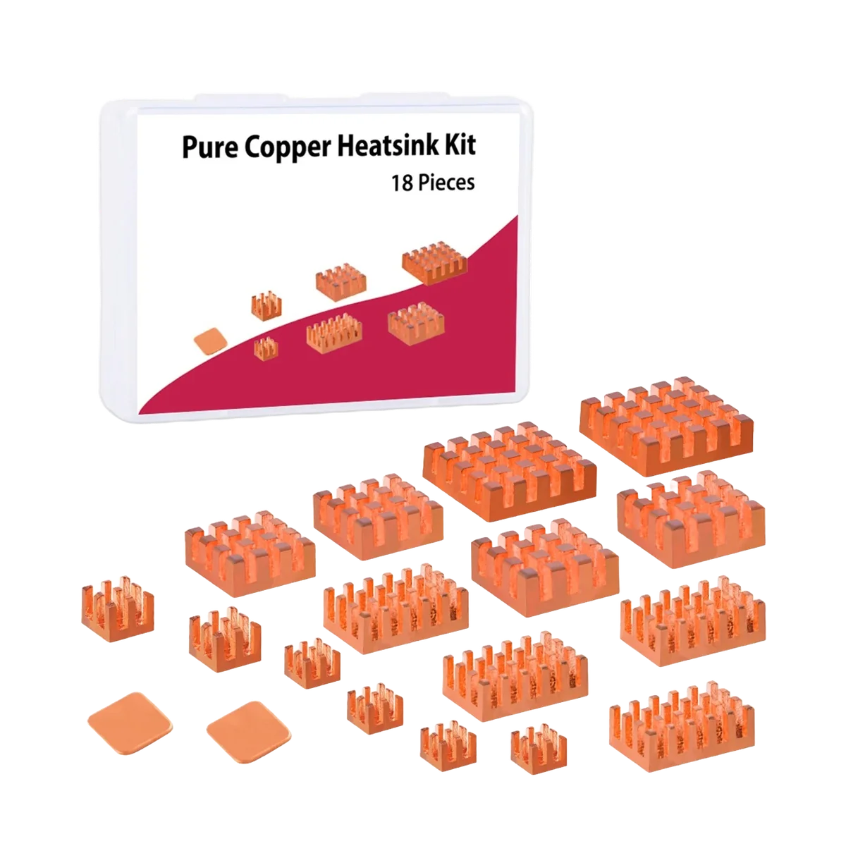 52Pi Copper MOSFET Heatsink Kit for Bitaxe and Nerdaxe