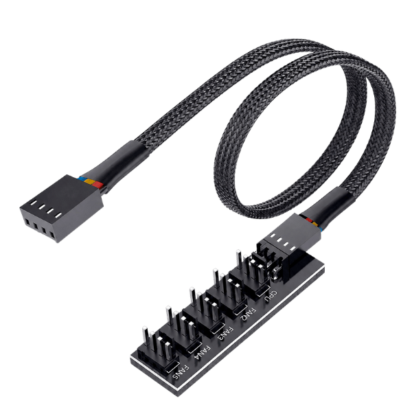 PWM Fan Hub 1-to-5 Splitter Cable 16 Inch