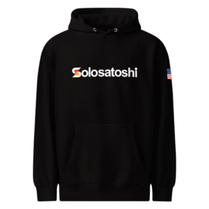 Solo Satoshi Hoodie (American Flag Sleeve) Black Pullover